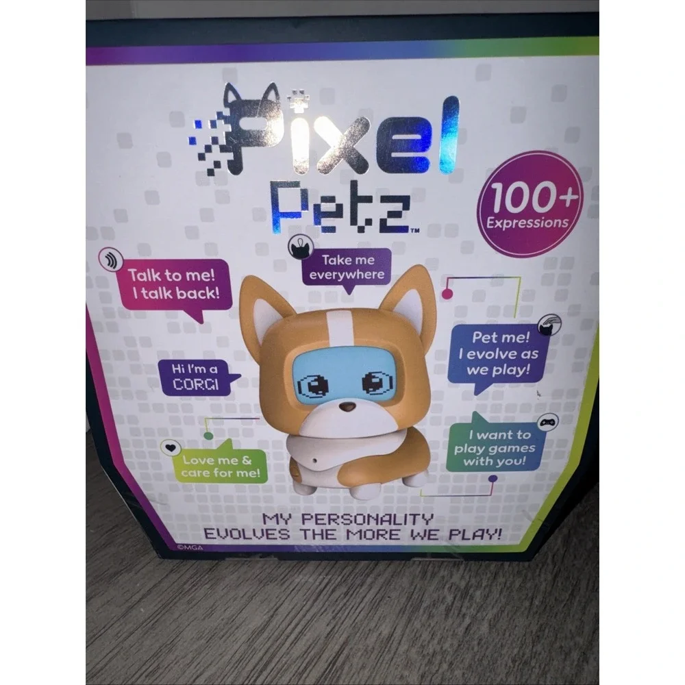 Pair of New Pixel Petz Corgi and Dalmation Electronic Toy Noise & Lights